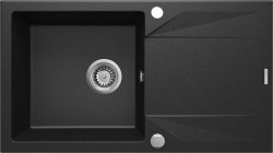 DEANTE - Evora grafit metalic - Granitový drez s odkvapkávačom (ZQJ_G113)