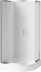 DEANTE - Funkia chróm - Sprchovací kút, polguľatý, 80x80 cm (KYP_652K)