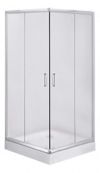 DEANTE - Funkia chróm - Sprchovací kút, štvorcový, 90 cm (KYC_641K)