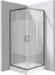 DEANTE - Funkia Evo štvorcový kút s vaničkou, 80x80 cm – vzor pruh (KYCZDE88P)