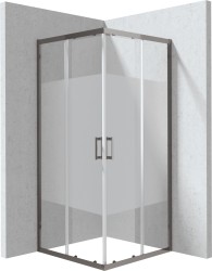 DEANTE - Funkia Evo štvorcový sprchovací kút, 80x80 cm – vzor pruh (KYC_DE88P)
