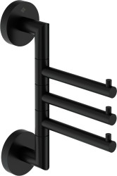 DEANTE - Háčik Jasmin, trojitý, otočný, čierna nero (ADJ_N131)