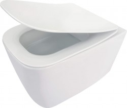 DEANTE - Hiacynt New biela záchodová misa, so sedadlom, bez okraja (CDYD6ZPW)