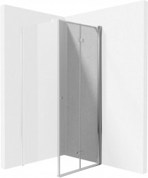 DEANTE - Kerria plus chróm - Sprchové dvere bez stenového profilu, systém Kerria Plus, 100 cm - skladacia (KTSX043P)