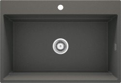 DEANTE - Magnetic antracitová metalická - Granitový drez, jednokomorový (ZRM_T10B)