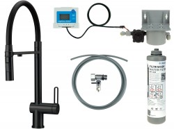 DEANTE - Magnetic batéria kuchynská nero, so sadou na filtráciu vody, s elastickou hubicou; (BRMFN75M)