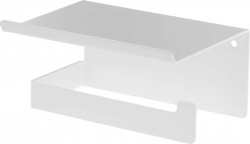 DEANTE - Mokko biela - Držiak na toaletný papier, nástenný - s poličkou (ADM_A221)