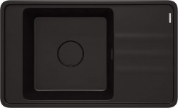 DEANTE - Momi čierny Granitový drez, 1-miska s odkvapkávačom (ZKM_N11B)