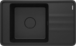 DEANTE - Momi metal grafit Granitový drez, 1-miska s odkvapkávačom (ZKM_G11B)