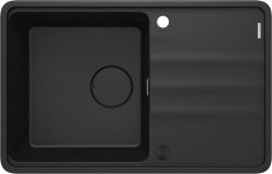 DEANTE - Momi metallic graphite Granitový drez, 1-bowl with drainer (ZKM_G113)