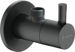 DEANTE - nero Rohový ventil, s keramickou kartušou, 1/2" - 3/8" - okrúhly (VFA_N62R)