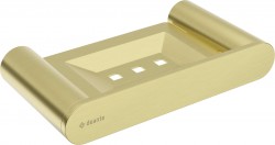 DEANTE - Okrúhla miska na mydlo z brúseného zlata, nástenná (ADR_R411)