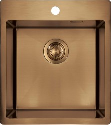 DEANTE - Olfato Precious hnedý oceľový drez, 1-bowl (ZPO_C10A)