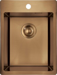 DEANTE - Olfato Precious hnedý oceľový drez, 1-bowl (ZPO_C10E)