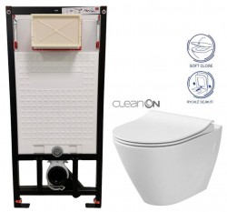 DEANTE Podstavný rám, pre závesné WC misy bez tlačidla