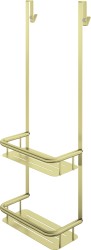DEANTE - Polička Silia, brúsené zlato, zavesená na kabíne (ADI_R54K)