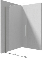 DEANTE - Prizma krátka ku kolmej stene/dlhá k paralelnej stene sprchová stena, walk-in, 80 cm - posuvná; (KTJ_F38R)
