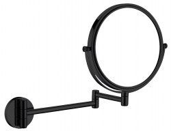 DEANTE - Round čierna - Kozmetické zrkadlo, na predlžovacom ramene - obojstranné (ADR_N811)