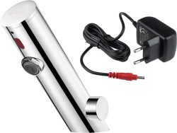 DEANTE - Senzorová batéria na umývadlo Sense silikónová, otočná, s reguláciou teploty - 230/6V (BQR_P29V)