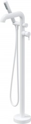 DEANTE - Silia biela Vaňová batéria, voľne stojaca, so sprchovacím setom (BQS_A17M)