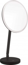 DEANTE - Silia čierna - Kozmetické zrkadlo, stojace - LED svetlo (ADI_N812)