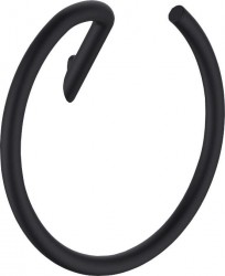 DEANTE - Silia čierna - Vešiak na uterák, nástenný - okrúhly (ADI_N611)