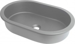 DEANTE - Silia - Granitové umývadlo šedá oval (CQS_SU6U)