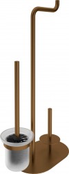 DEANTE - Silia hnedá - Držiak toaletného papiera - 3-funkčný (ADI_C732)
