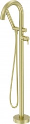 DEANTE - Silia kartáčované zlato Vaňová batéria, voľne stojaca, so sprchovacím setom (BQS_R17N)