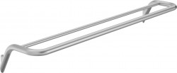 DEANTE - Silia nerezový vešiak na uteráky, dvojitý - nástenný (ADI_F631)
