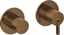 DEANTE - Sprchová batéria Silia bronzová kartáčovaná, s prepínačom sprchy - horizontálna (BQS_C46P)