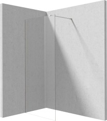 DEANTE - Sprchová stena Prizma chróm, walk-in, 110 cm (KTJ_031P)