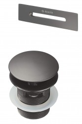 DEANTE - Súprava príslušenstva, k vani - zátka a prepad, titan (KYY_D10B)