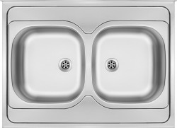 DEANTE - Tango nerez dekor - Nerezový drez, 2 - bowl - celoplošný (ZM6_320N)