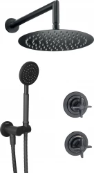 DEANTE - Temisto čierna - Sprchový set pod omietku (NAC_N9QT)