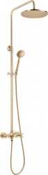 DEANTE - Temisto mosadz - Sprchový stĺp, so sprchovou batériou (NAC_M4QT)