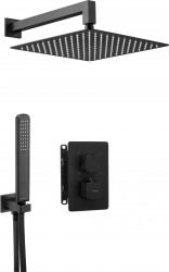 DEANTE - Therm čierna - Sprchový set pod omietku, s termostatickou BOX (BXYZNECT)