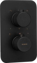 DEANTE - Therm čierna - Vonkajší prvok, pre termostatický BOX (BXY_NEBT)