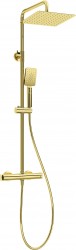 DEANTE - Therm zlato - Sprchový stĺp, so sprchovou batériou, termostat (NAC_Z4HT)