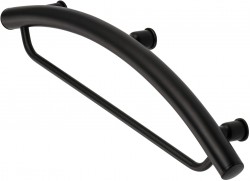 DEANTE - Vital čierna - Nástenné madlá, miesto na uterák - 2v1 (NIV_B41H)