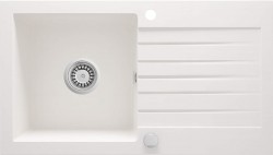 DEANTE - Zorba alabaster - Granitový drez s odkvapkávačom (ZQZ_A113)