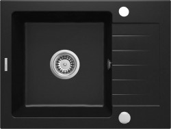 DEANTE - Zorba čierna - Granitový drez s odkvapkávačom (ZQZ_N11A)