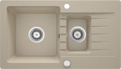 DEANTE - Zorba sandy - Granitový drez, 1.5 - bowl s odkvapkávačom (ZQZ_7513)