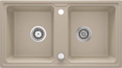 DEANTE - Zorba sandy - Granitový drez, 2 - bowl (ZQZ_7203)