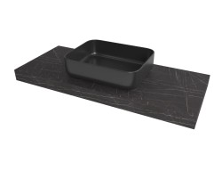 Doska pod umývadlo Naturel Dolce 120x8x50 cm Pietra Grigia čierna mat DO12050PBC (DO12050PBC)
