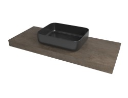 Doska pod umývadlo Naturel Dolce 143,5x8x50 cm Betón Chicago tmavo šedá mat DO14050BCS (DO14050BCS)