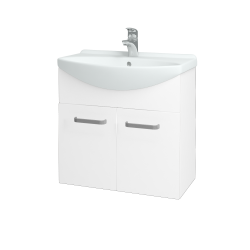 Dreja - Dvojdverová umývadlová TAKE IT SZD2 65 - N01 Biela lesk / Úchytka T01 / N01 Biela lesk (133580A)