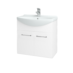 Dreja - Dvojdverová umývadlová TAKE IT SZD2 65 - N01 Biela lesk / Úchytka T04 / N01 Biela lesk (133580E)