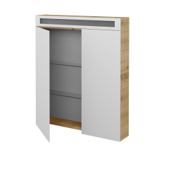 Dreja - Dvojdverová zrkadlová skrinka AIR GA2NOE 70 - D22 Karamel (464127)