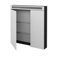 Dreja - Dvojdverová zrkadlová skrinka AIR GA2NOE 80 - N03 Graphite (239442)